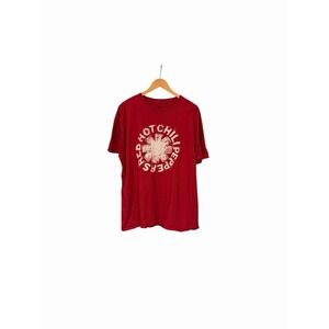 Red Hot Chili‎ Peppers Short Sleeve Crew Neck Graphic T-Shirt Red Size 2X